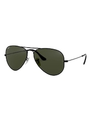 Черный - большие солнцезащитные очки-авиаторы Ray-Ban - Image 6 of 15