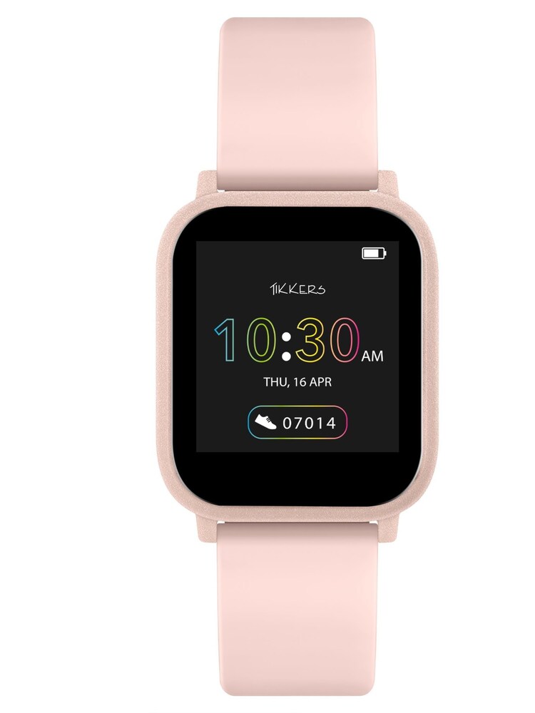 Peers Hardy Pink Tikkers Teen Series 10 Nude Silicone Strap Smart Watch - Image 1 of 5