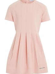 Calvin Klein Jeans Girls Pink Pleated Ceremony Dress - Image 4 of 6