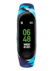 Peers Hardy Blue Tikkers Series 1 Printed Camo Silicone Strap Activity Tracker Watch with Colour Touch Screen - Image 1 of 5