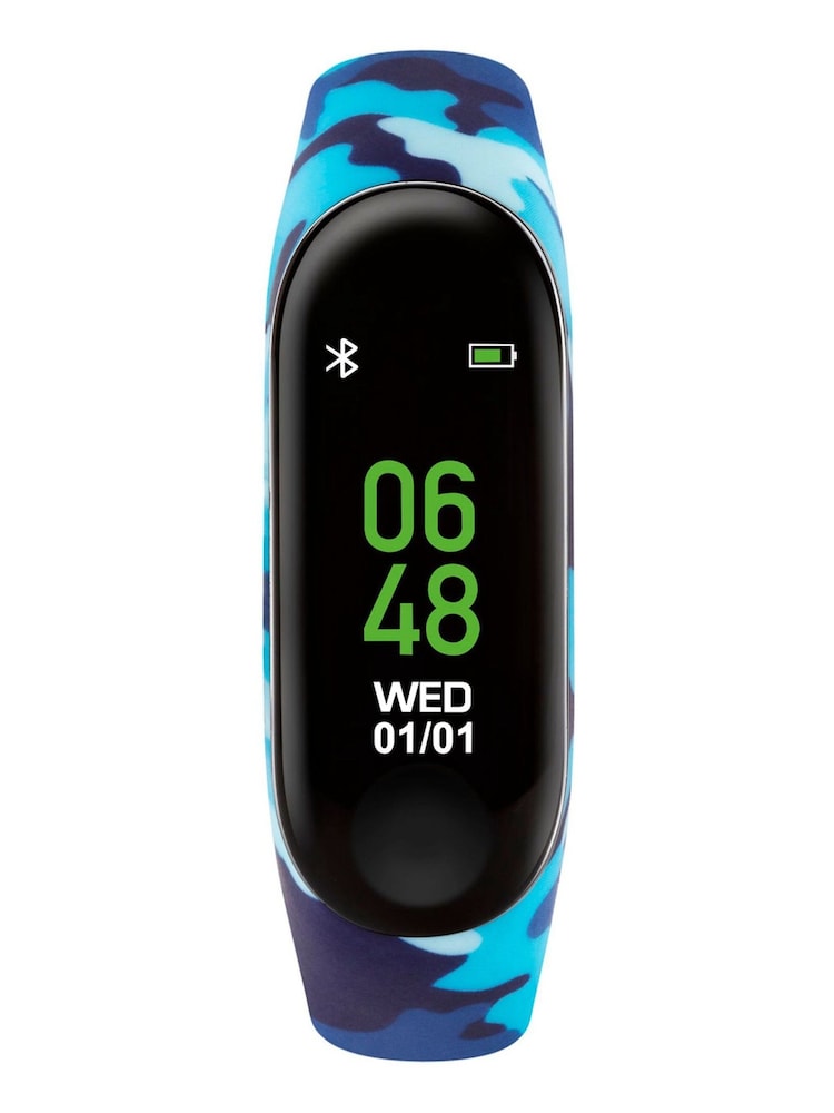 Peers Hardy Blue Tikkers Series 1 Printed Camo Silicone Strap Activity Tracker Watch with Colour Touch Screen - Image 1 of 5