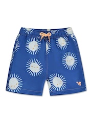 Muddy Puddles Blue Recycled UV Protective Swim Shorts - Image 2 of 3