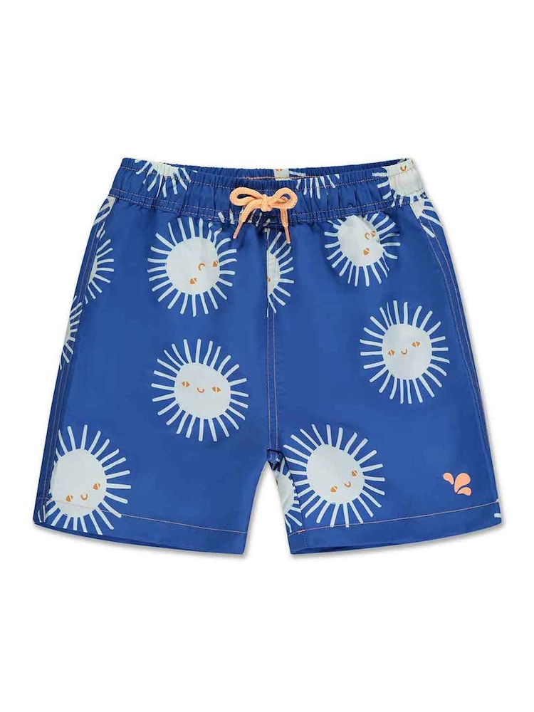 Muddy Puddles Blue Recycled UV Protective Swim Shorts - Image 2 of 3