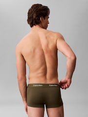 Calvin Klein Brown Icon Cotton Stretch Low Rise Boxer Trunks 3 Pack - Image 3 of 5