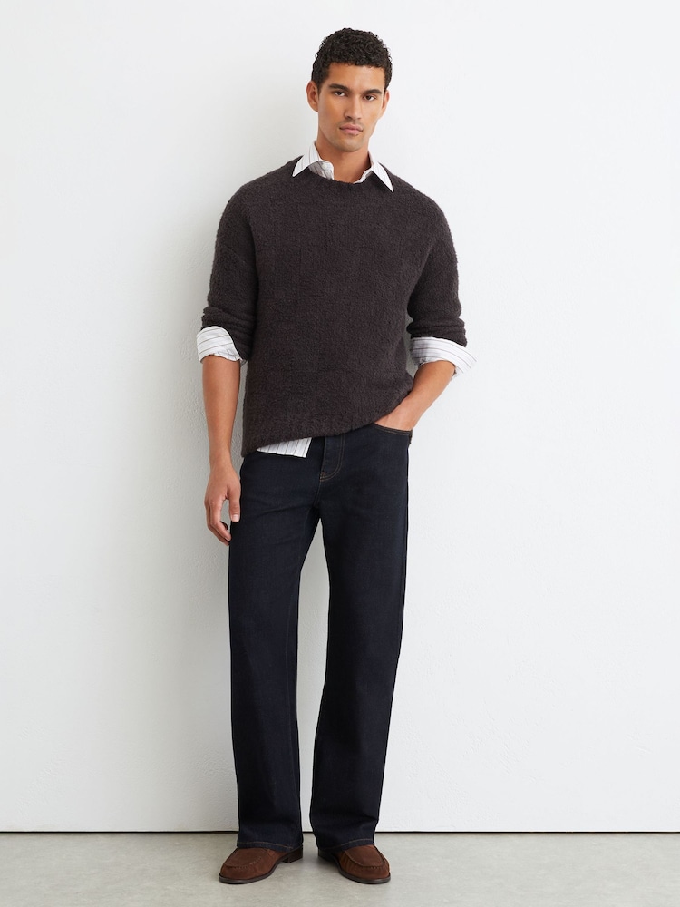 Reiss Rinse Wash Styles Relaxed Flared-Leg Jeans - Image 1 of 7 Reiss Rinse Wash Styles Relaxed Flared-Leg Jeans - Image 1 of 7
