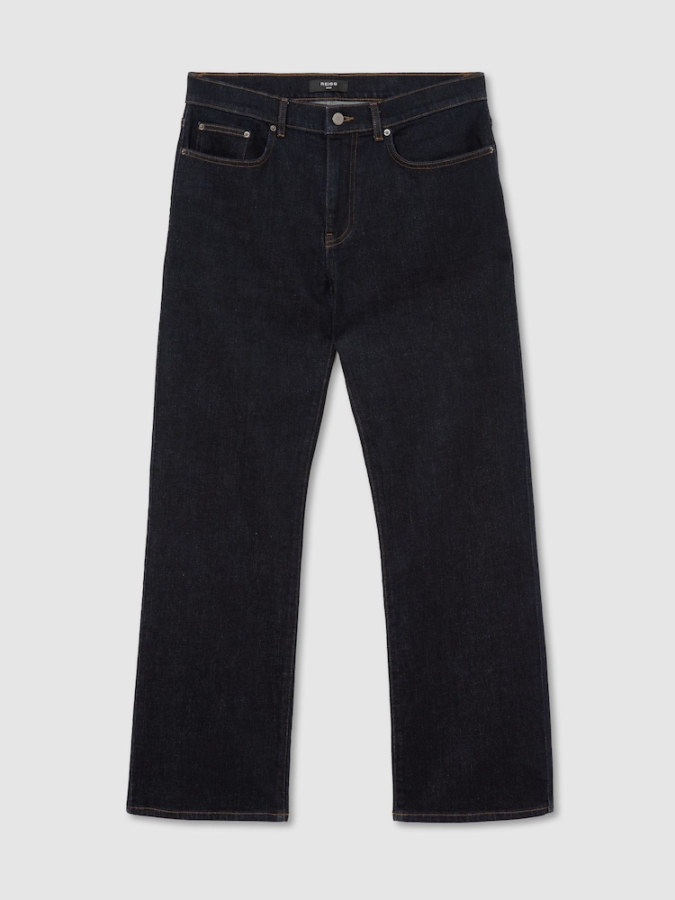Reiss Rinse Wash Styles Relaxed Flared-Leg Jeans - Image 2 of 7 Reiss Rinse Wash Styles Relaxed Flared-Leg Jeans - Image 2 of 7