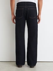 Reiss Rinse Wash Styles Relaxed Flared-Leg Jeans - Image 6 of 7