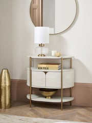 Light Evie Oak Effect Console Table - Image 1 of 11