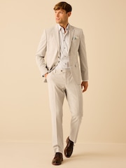 Stone Slim Fit Motionflex Stretch Suit Trousers - Image 3 of 10