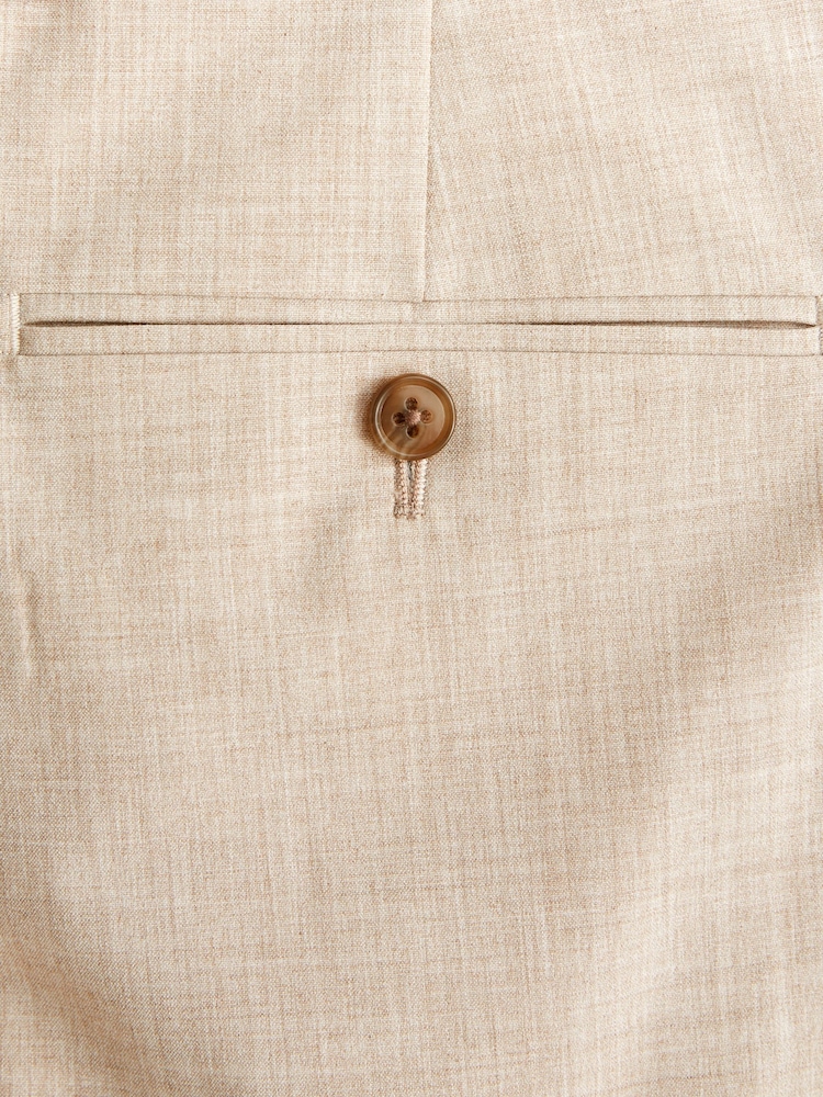 Stone Slim Fit Motionflex Stretch Suit Trousers - Image 8 of 8 Stone Slim Fit Motionflex Stretch Suit Trousers - Image 8 of 8