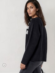 Religion Black Maddie Jumper With Rebel Heart Slogan - Image 6 of 8