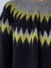 Suéter extragrande de estilo nórdico con estampado Fair Isle de la marca Religion - Imagen 5 de 8