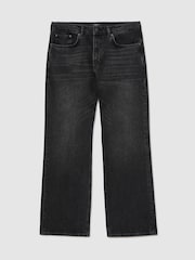 Reiss Dark Grey Styles Relaxed Flared-Leg Jeans - Image 2 of 8