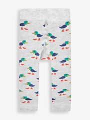 JoJo Maman Bébé Grey Duck Extra Thick Leggings - Image 1 of 2