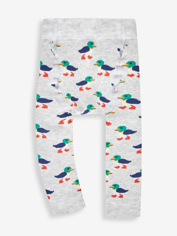 JoJo Maman Bébé Grey Duck Extra Thick Leggings - Image 2 of 2