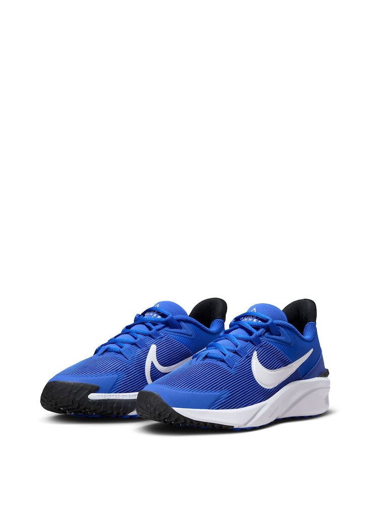 Nike Blue Youth Star Runner 4 Trainers - Image 4 of 9