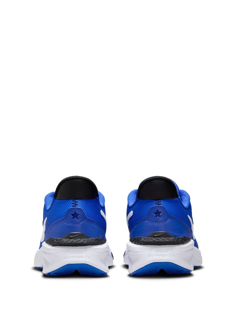 Nike Blue Youth Star Runner 4 Trainers - Image 5 of 9