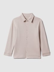 Reiss Stone Hendon Teen Cotton Button-Through Shirt - Image 1 of 6