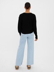 VERO MODA Black V-Neck Button Front Cardigan - Image 2 of 5