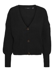 VERO MODA Black V-Neck Button Front Cardigan - Image 5 of 5