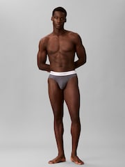 Calvin Klein Blue Hip Briefs 3 Pack - Image 2 of 6