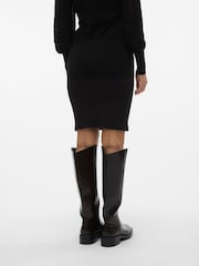 Mamalicious Black Maternity Ribbed Seamless Stretch Skirt - Image 2 of 6