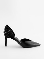 Black Forever Comfort® Studded Court Shoes - Image 3 of 10
