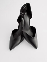 Black Forever Comfort® Studded Court Shoes - Image 5 of 10
