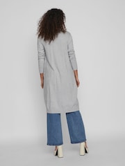 VILA Grey Longline Lightweight Cardigan - Image 4 of 6