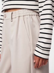 PIECES Cream High Waisted Wide Leg Trousers - Image 5 of 5