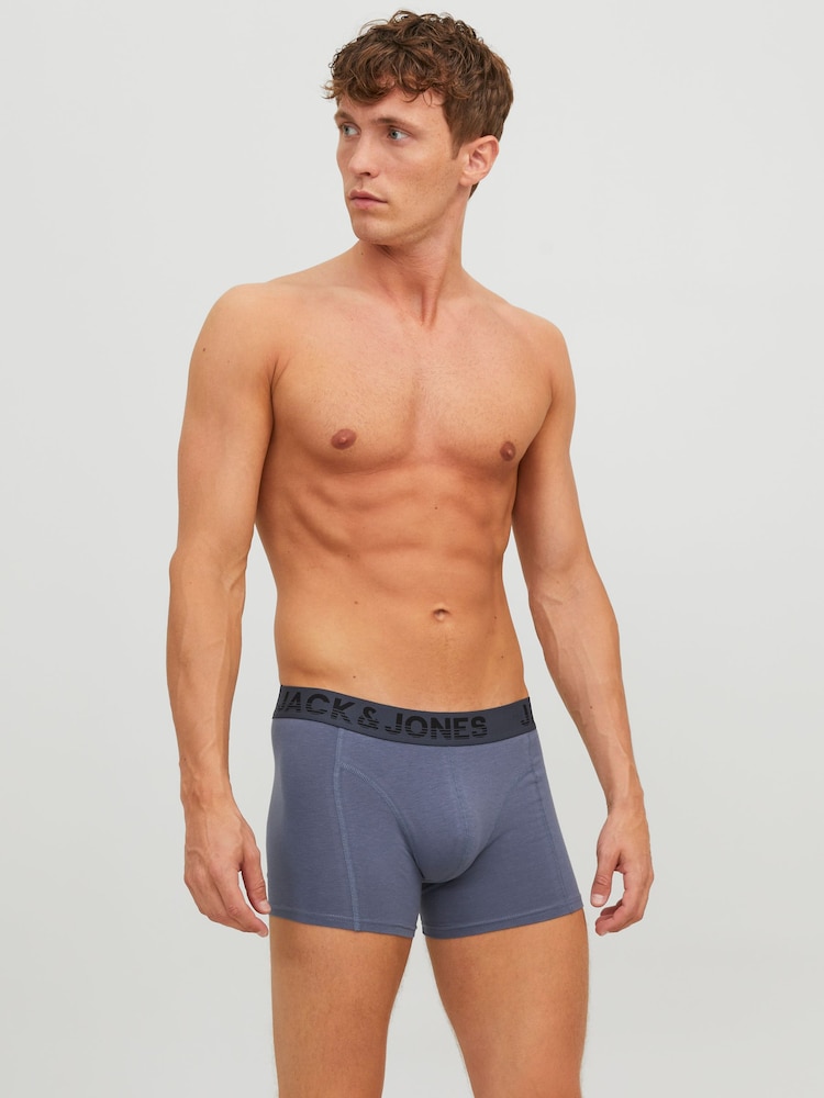 JACK & JONES Light Black Logo Boxers 3 Pack - Image 1 of 6