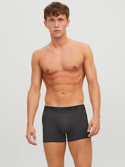 JACK & JONES Light Black Logo Boxers 3 Pack - Image 3 of 6