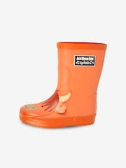 JoJo Maman Bébé Rust Kids' Highland Cow Wellies - Image 4 of 6