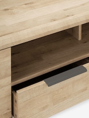 Light Bronx Up to 80 inch Oak Effect Slim TV Unit - Image 9 of 9