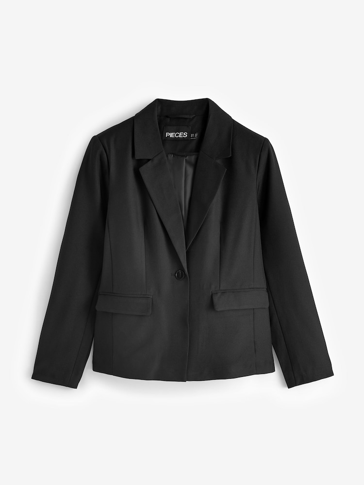 PIECES Black Slim Fit Blazer - Image 6 of 6