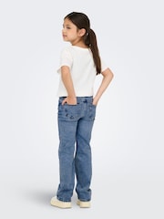 ONLY KIDS Light Blue Straight Leg Adjustable Waist Jeans - Image 2 of 5