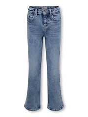 ONLY KIDS Light Blue Straight Leg Adjustable Waist Jeans - Image 4 of 5
