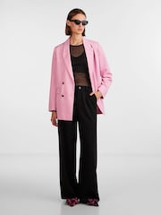 PIECES Black High Waisted Wide Leg Trousers - Image 4 of 6