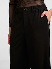 PIECES Black High Waisted Wide Leg Trousers - Image 5 of 6