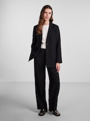 PIECES Black High Waisted Wide Leg Trousers - Image 4 of 6