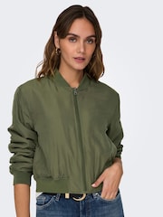 Grün - Only Bomberjacke mit Reißverschluss - Bild 4 von 7