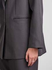 PIECES Grey Relaxed Fit Tailored Blazer - Image 4 of 6