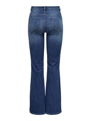 ONLY Blue High Waisted Flare Leg Rose Jeans - Image 7 of 7