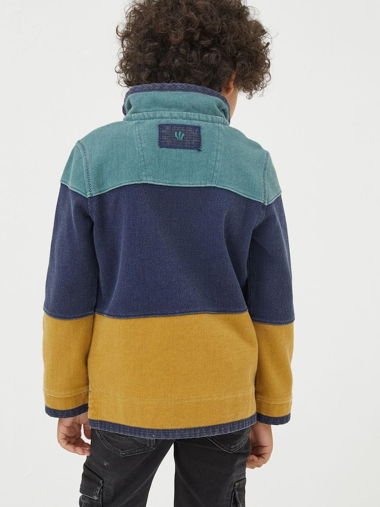 FatFace Blue Airlie Rugby Sweat Top - Image 2 of 4