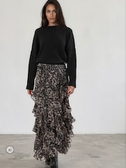 Religion Animal Laura Multi layer Ruffle Maxi Skirt - Image 1 of 8