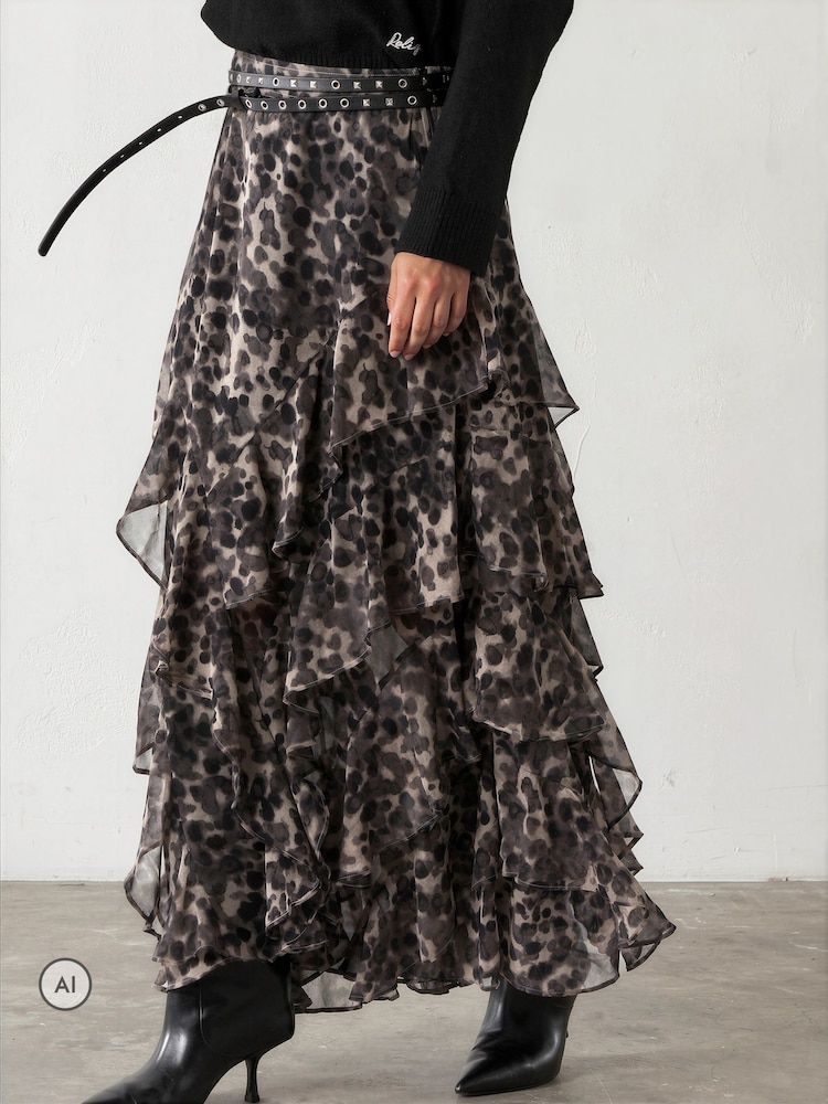 Religion Animal Laura Multi layer Ruffle Maxi Skirt - Image 2 of 8 Religion Animal Laura Multi layer Ruffle Maxi Skirt - Image 2 of 8