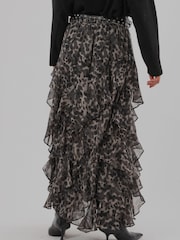 Religion Animal Laura Multi layer Ruffle Maxi Skirt - Image 5 of 8