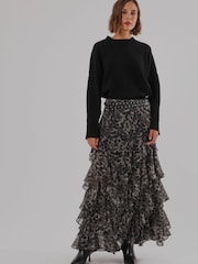 Religion Animal Laura Multi layer Ruffle Maxi Skirt - Image 8 of 8