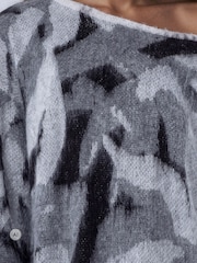 Religion Layla Schulterfreies Strickkleid mit abstraktem Jacquard - Bild 6 von 8