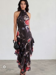 Κόκκινο Floral - Φόρεμα Religion Taylor Maxi με φούστα με βολάν - Εικόνα 4 από 8